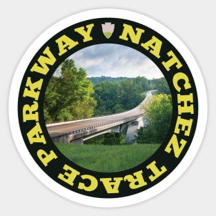 Natchez Trace Parkway circle Sticker